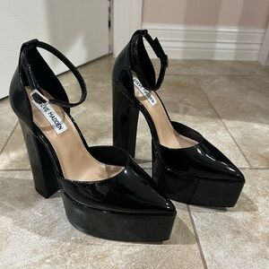 Steve Madden Black Platform Heels